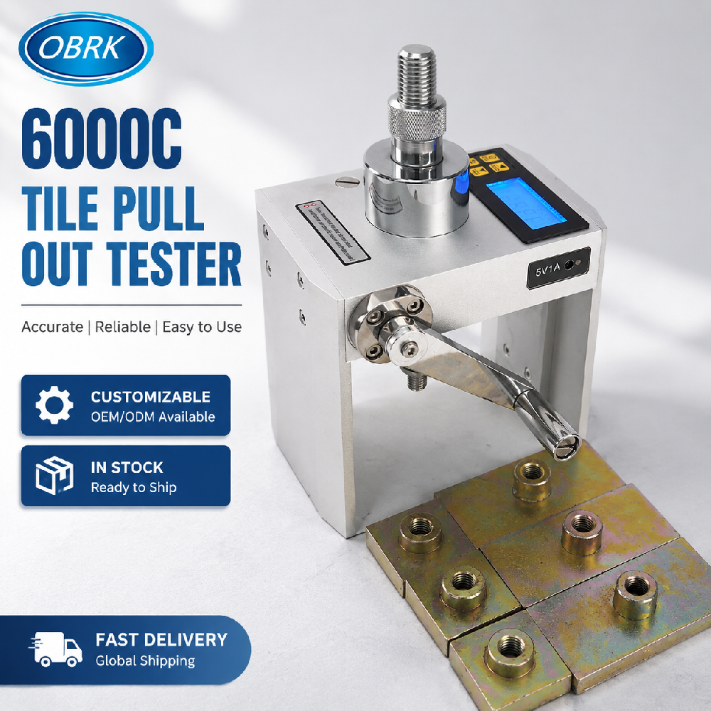 Tile Adhesion Pull‑Off Tester for Construction